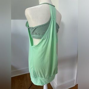 Lululemon breezy workout top with sports bra